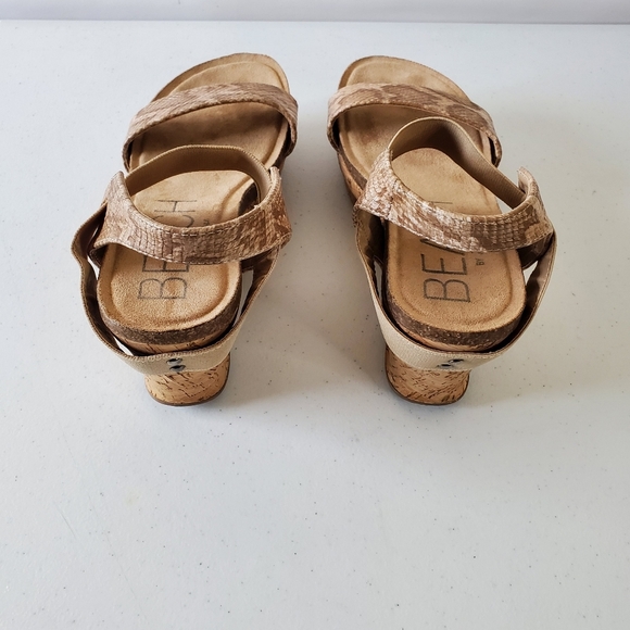 Beach by Matisse Point Break Platform Wedge Sandal Size 10 Snake Print Chunky - Picture 5 of 16